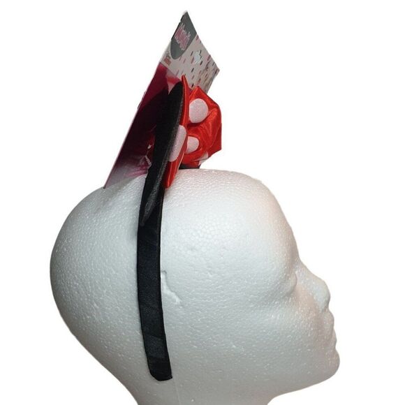 Disney Minnie Mouse Red Headband with Ears and Bow Dress Up Cosplay NWT - Picture 6 of 6